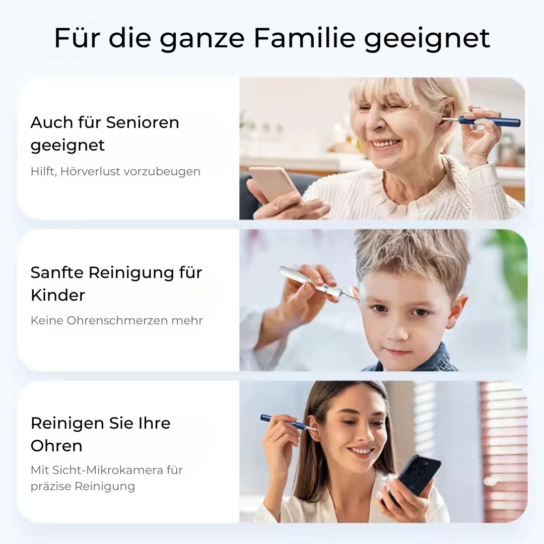 Smart Ohrreiniger – kabellos mit Kamera (Android/iOS)
